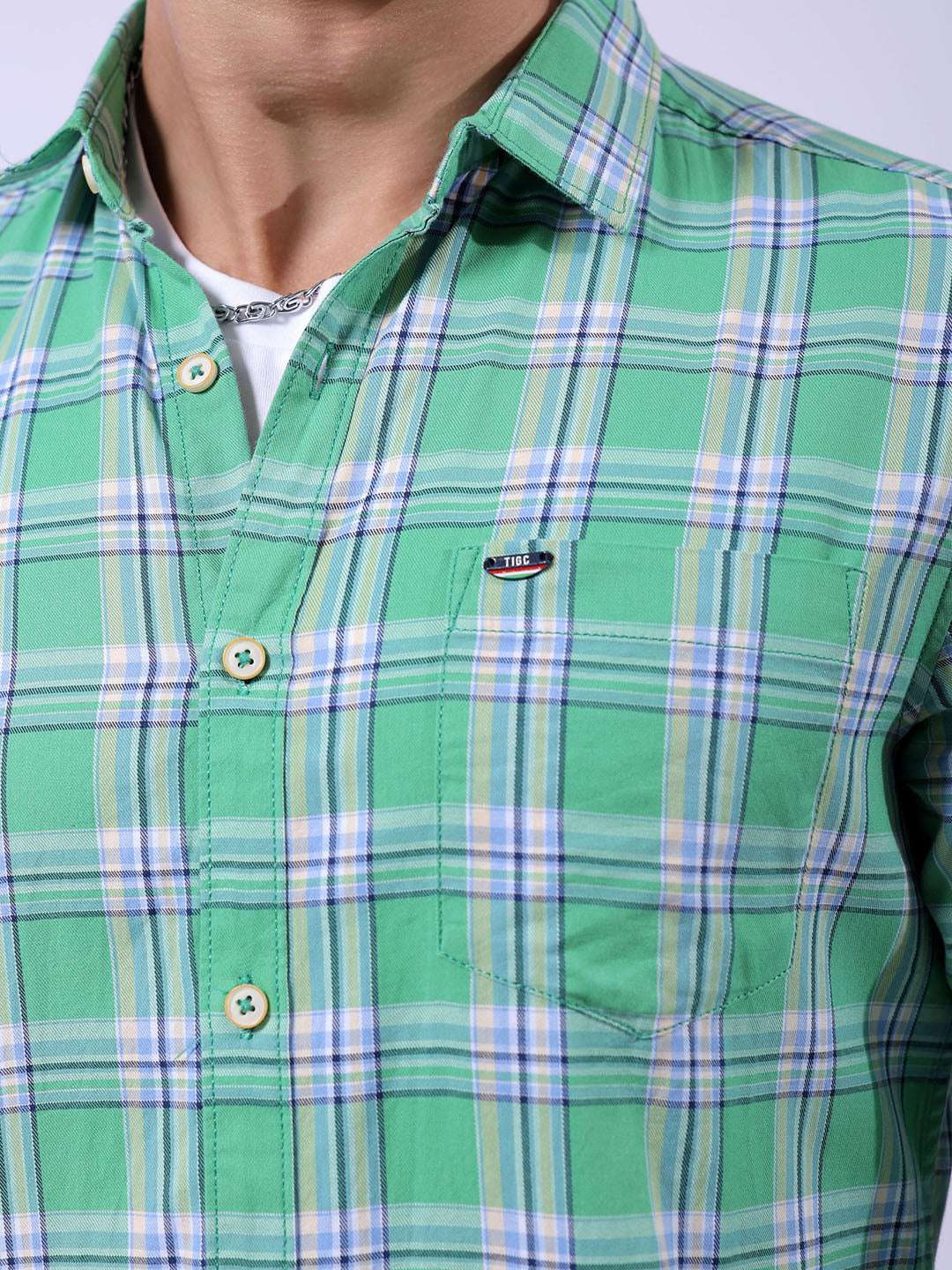 Shop Men Checked Shirt Online.