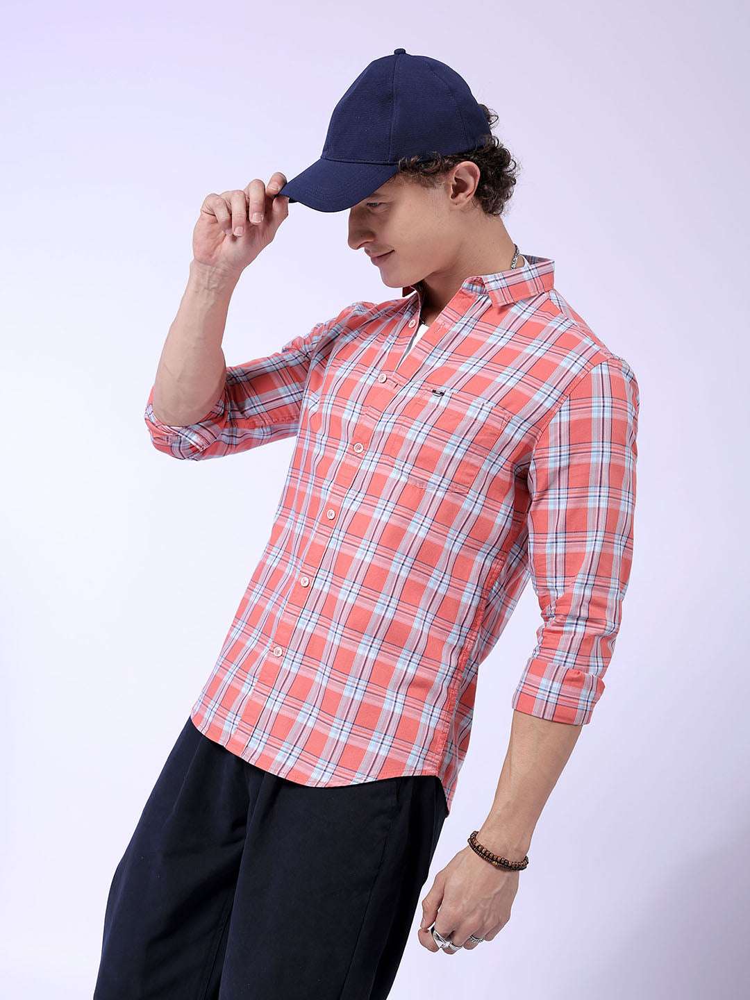 Shop Men Checked Shirt Online.