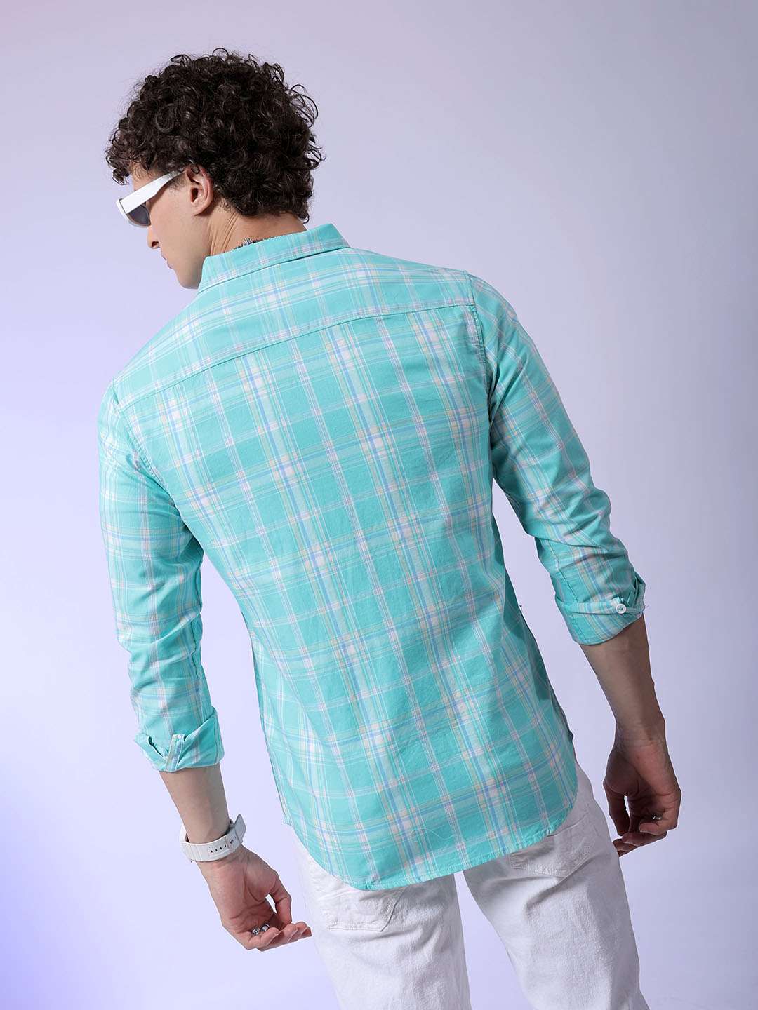 Shop Men Checked Shirt Online.