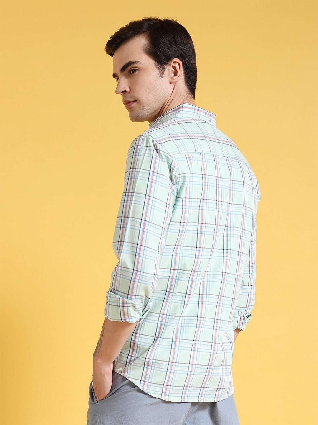 Shop Men Checked Shirt Online.