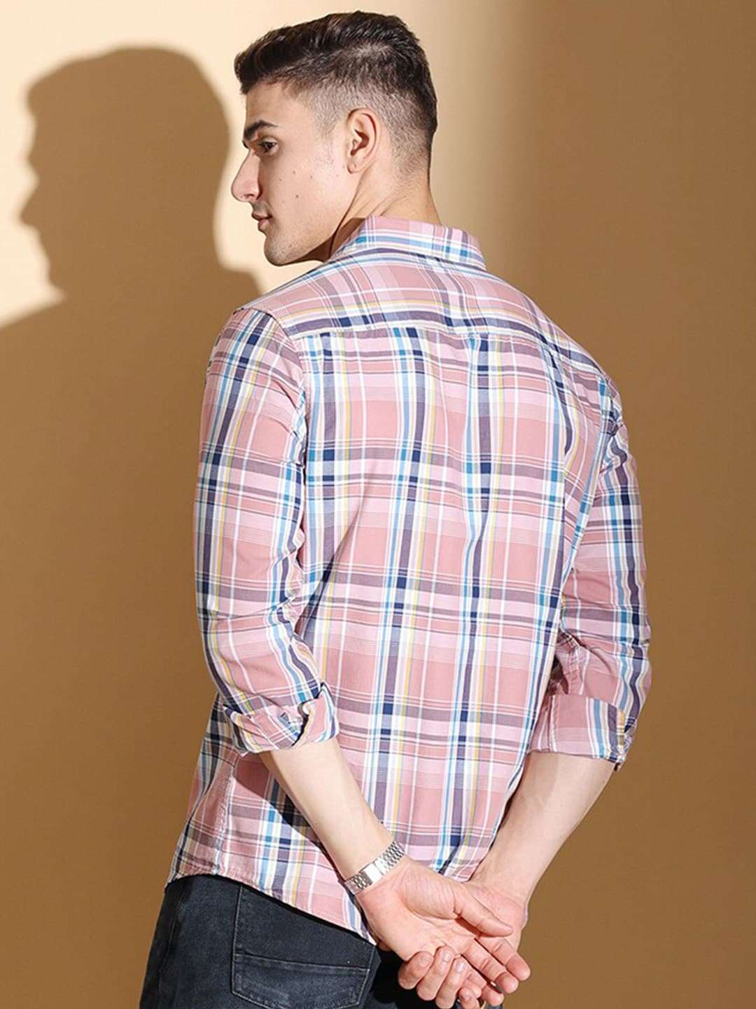 Shop Men Checked Shirt Online.