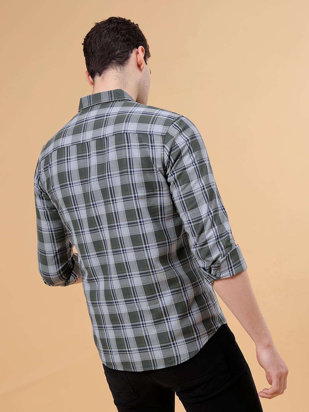 Shop Men Checked Shirt Online.