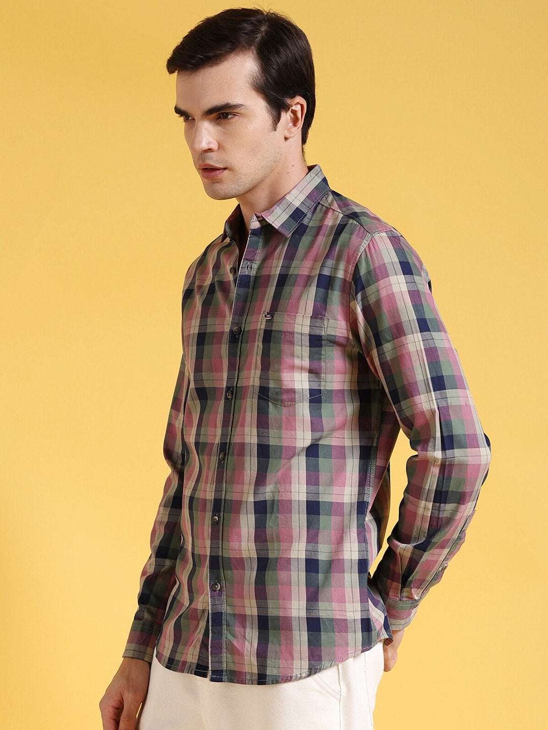 Shop Men Checked Shirt Online.