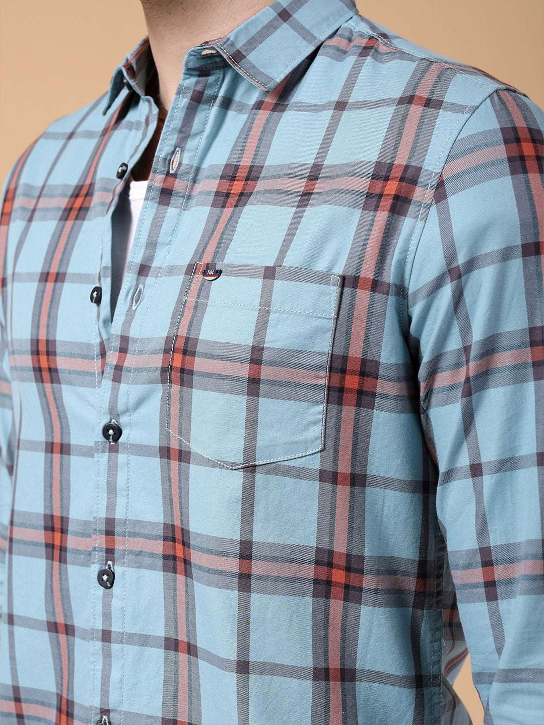 Shop Men Checked Shirt Online.