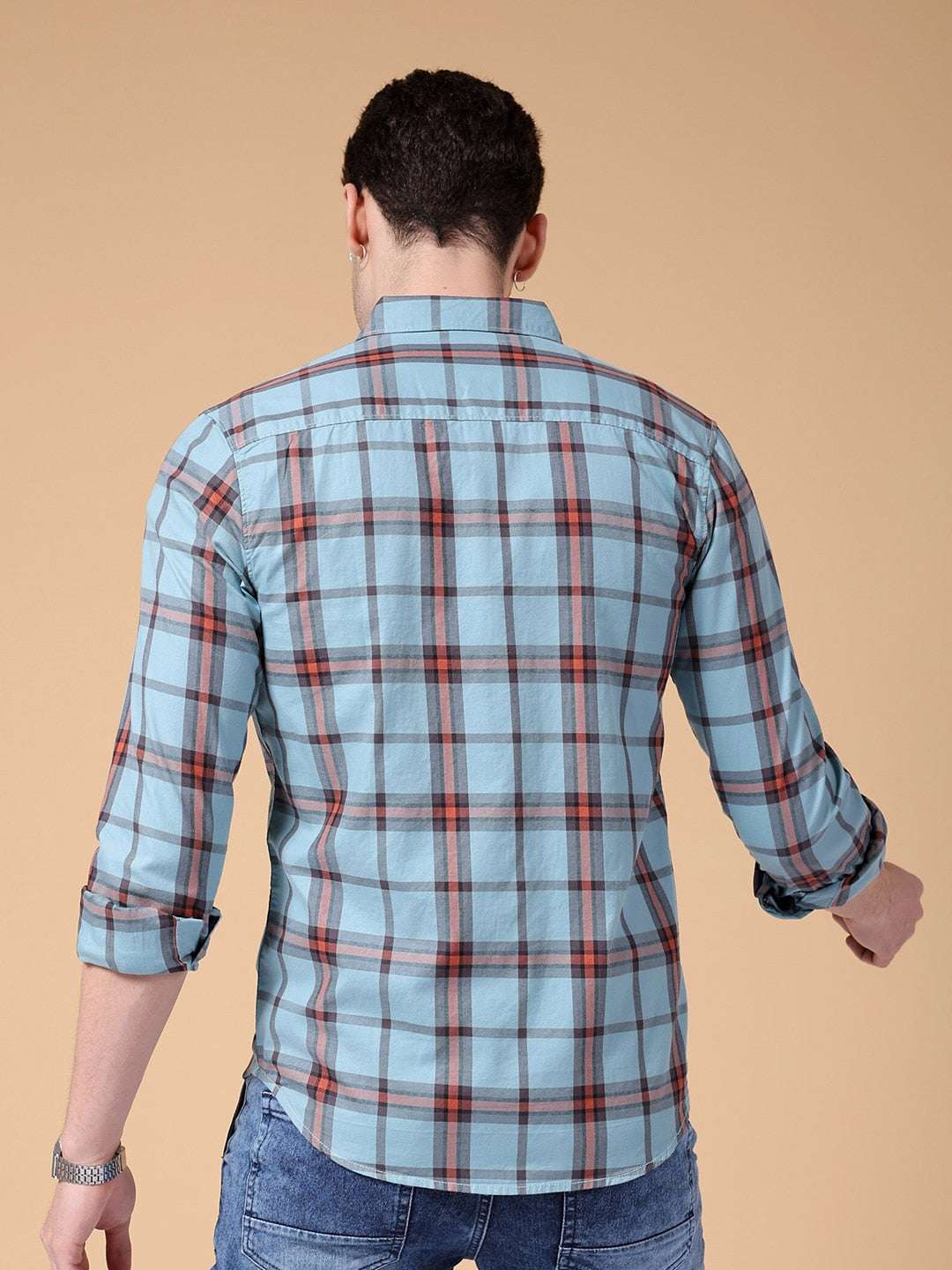 Shop Men Checked Shirt Online.