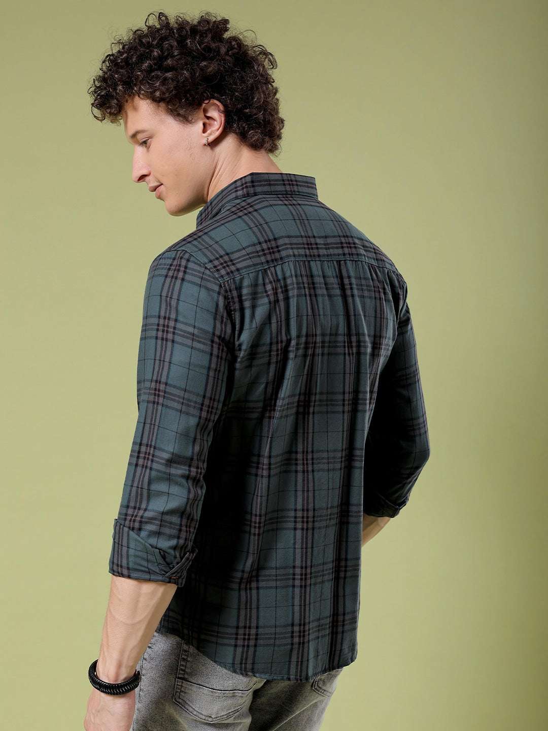 Shop Men Checked Shirt Online.