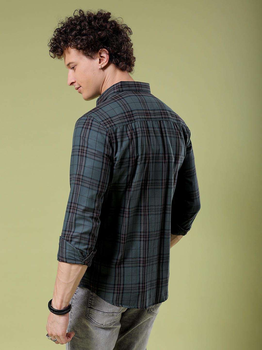 Shop Men Checked Shirt Online.