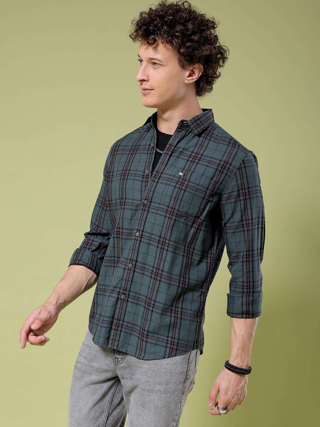 Shop Men Checked Shirt Online.