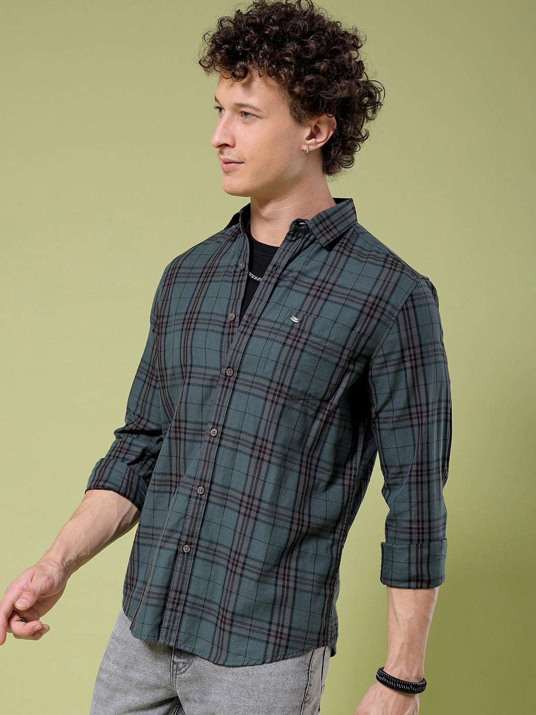 Shop Men Checked Shirt Online.