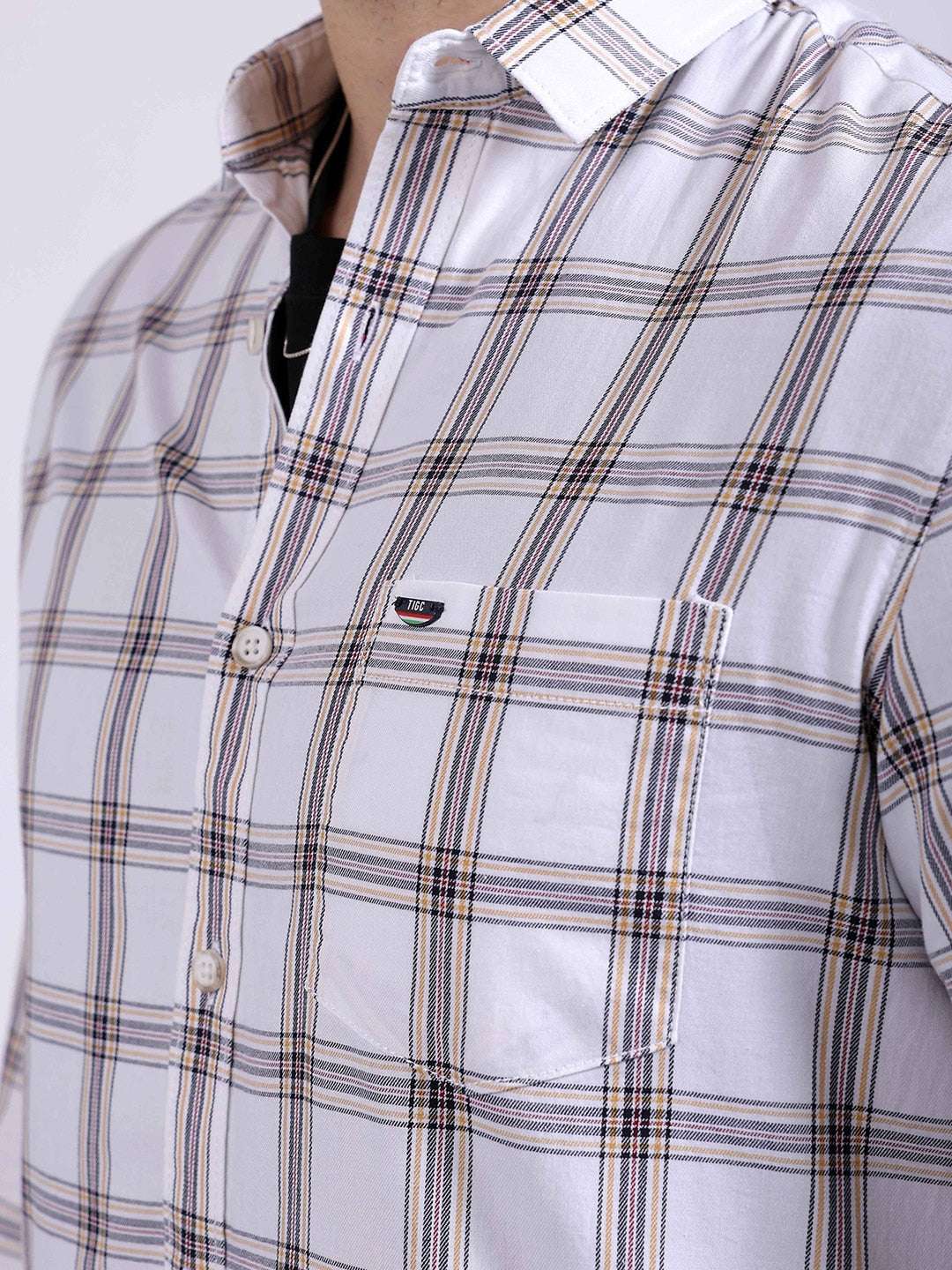 Shop Men Checked Shirt Online.