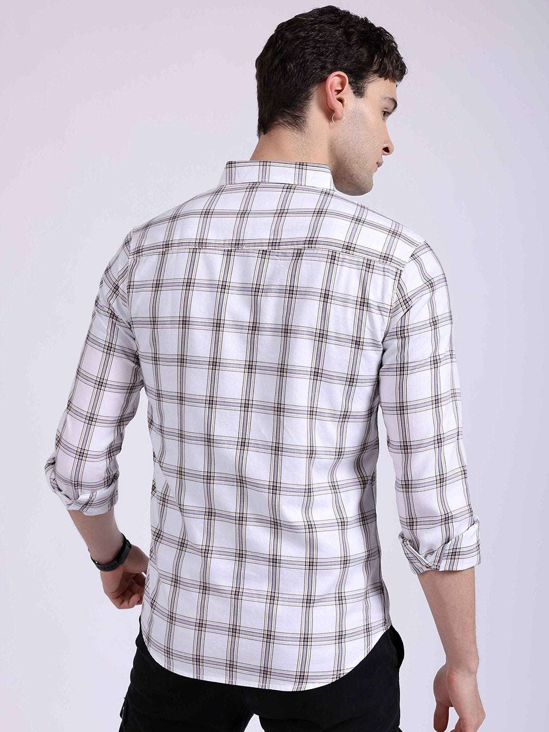 Shop Men Checked Shirt Online.