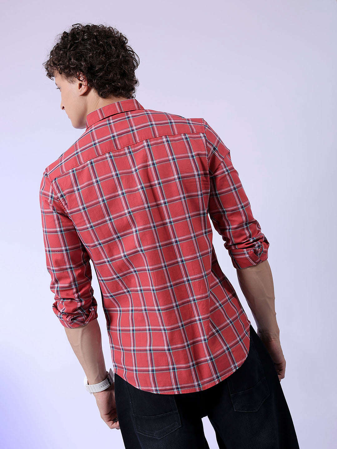 Shop Men Checked Shirt Online.