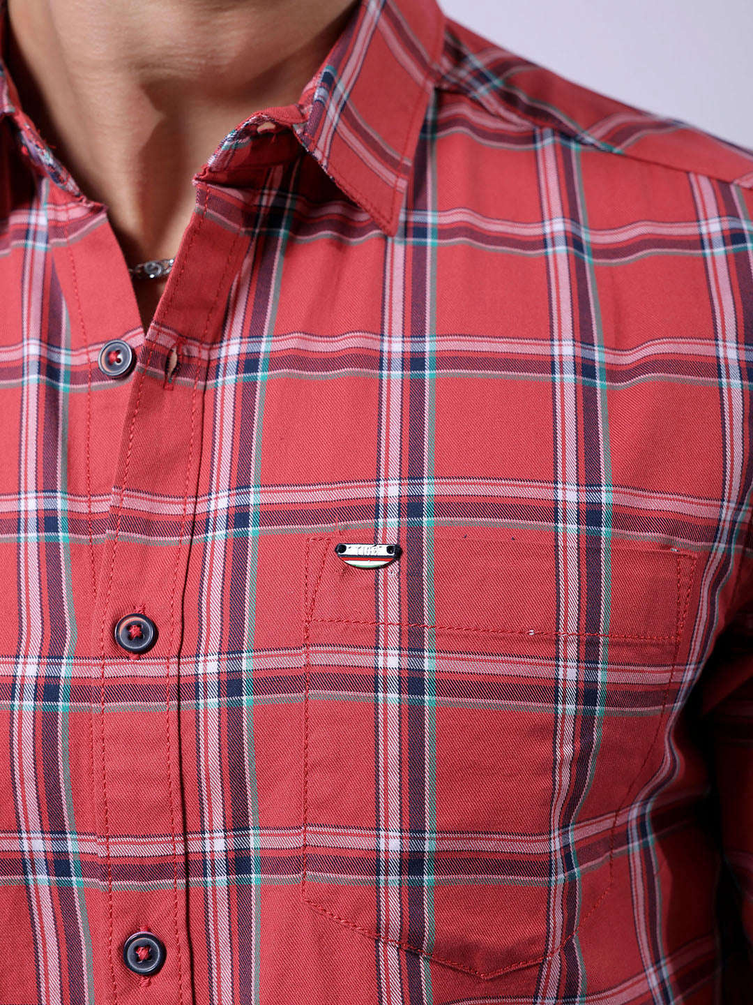 Shop Men Checked Shirt Online.