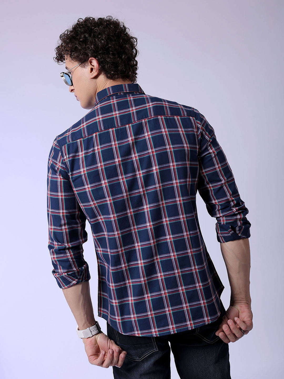 Shop Men Checked Shirt Online.