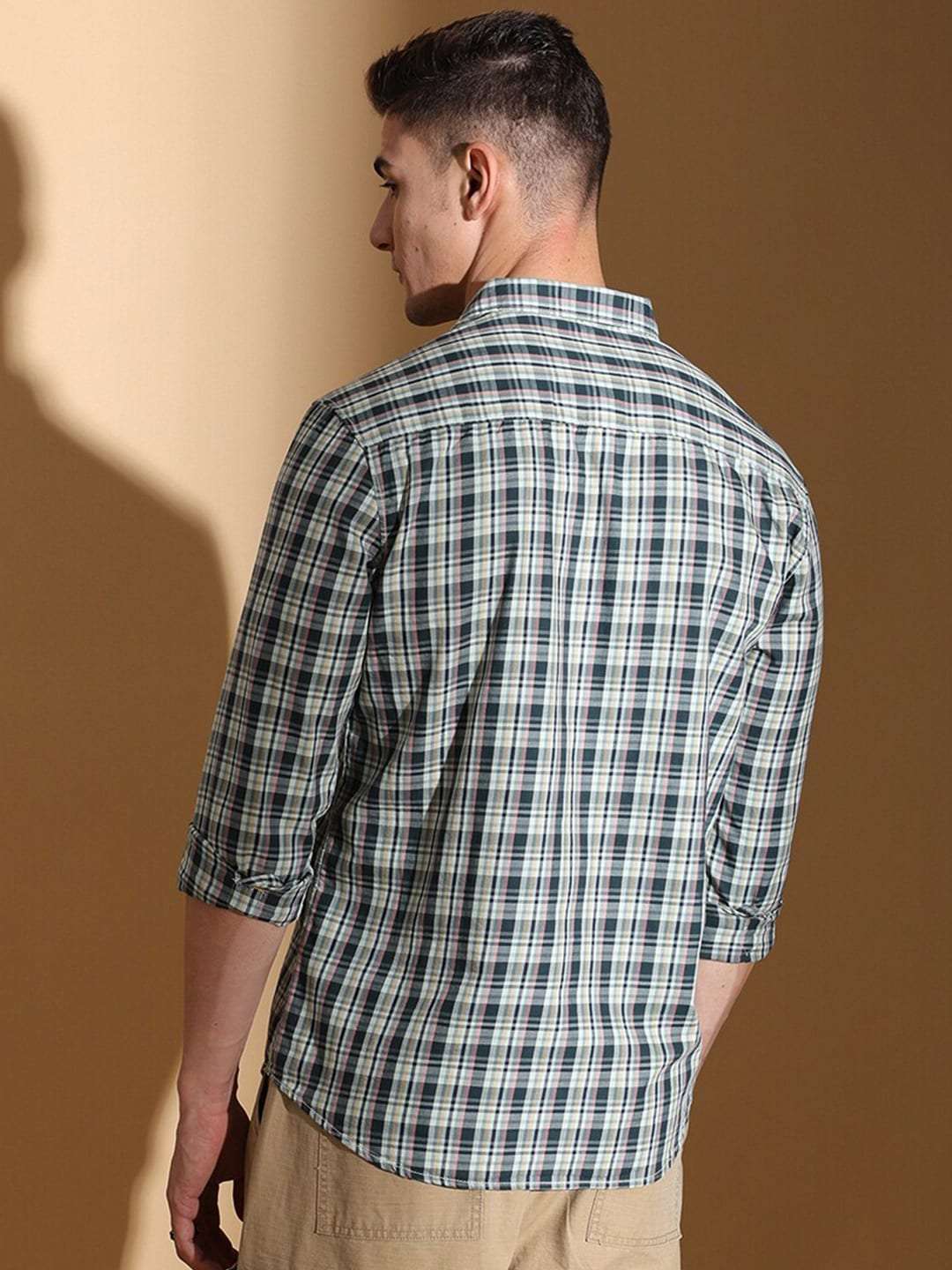 Shop Men Checked Shirt Online.