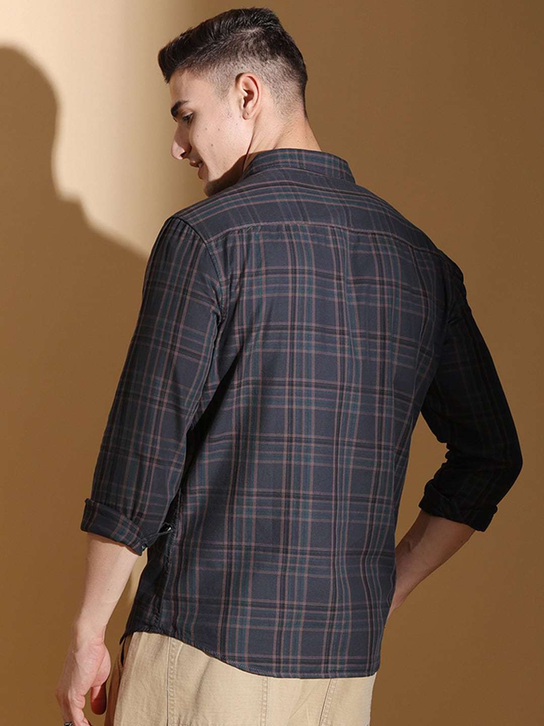 Shop Men Checked Shirt Online.