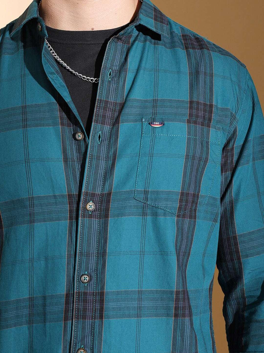 Shop Men Checked Shirt Online.