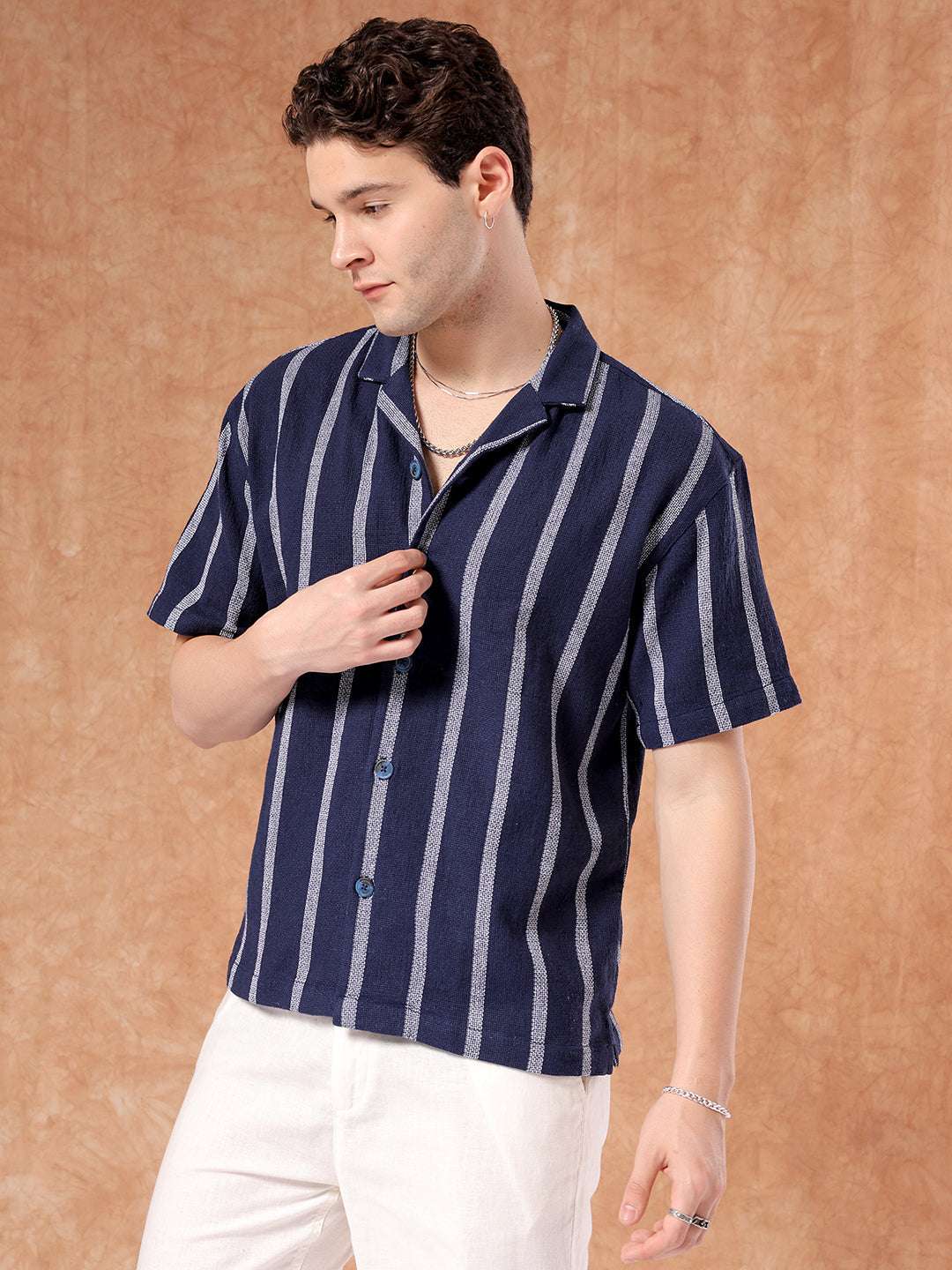 Shop Men Striped Shirt Online.