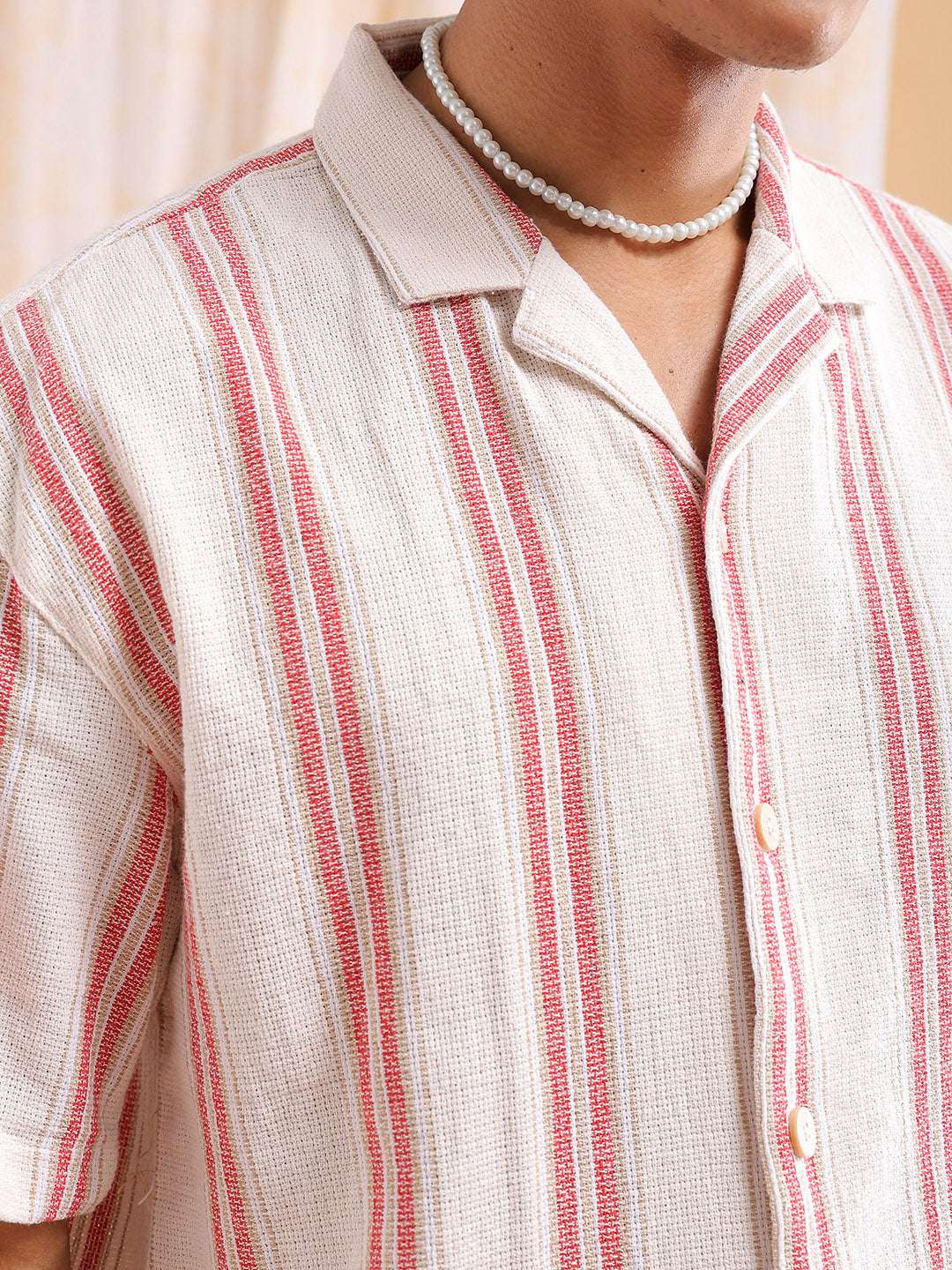 Shop Men's Striped Relaxed Fit Shirt Online.