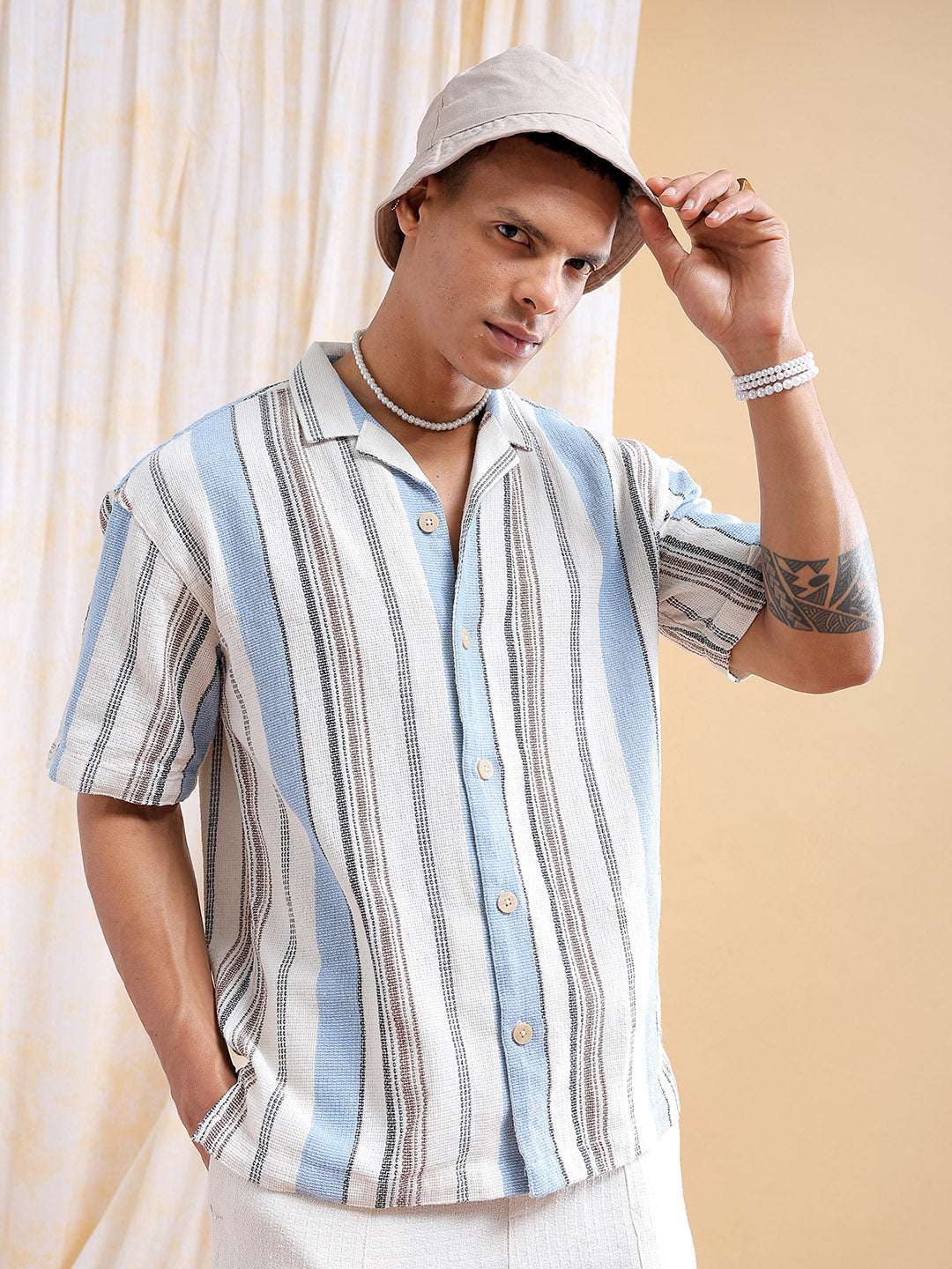 Shop Men Striped Shirt Online.