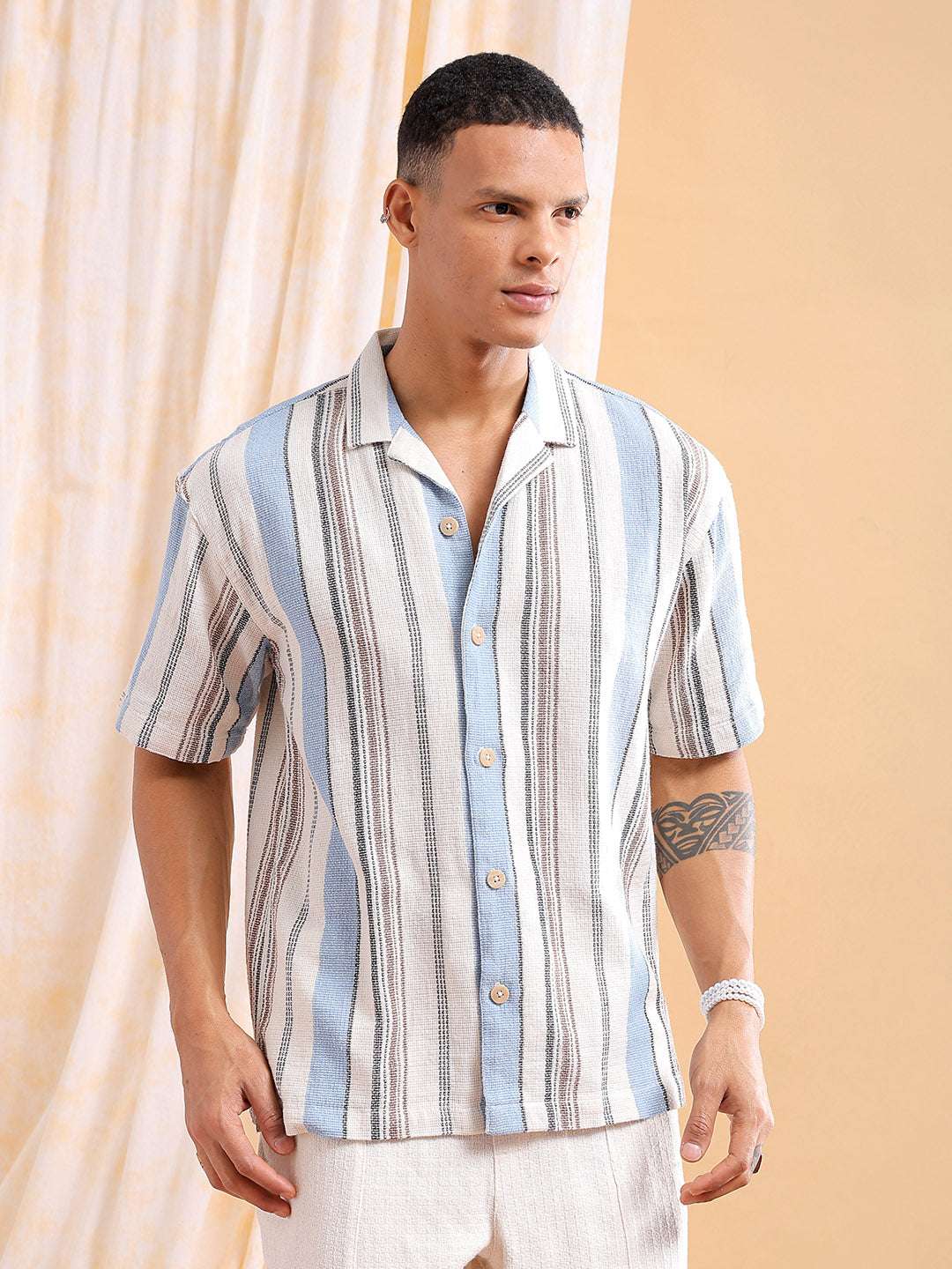 Shop Men Striped Shirt Online.