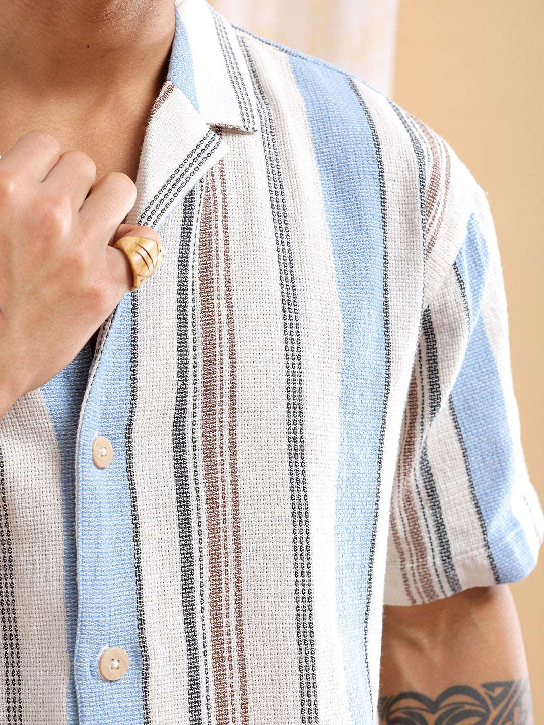 Shop Men Striped Shirt Online.