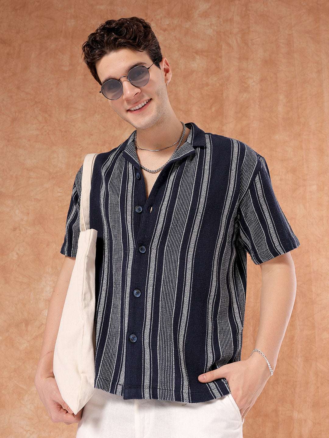 Shop Men Striped Shirt Online.