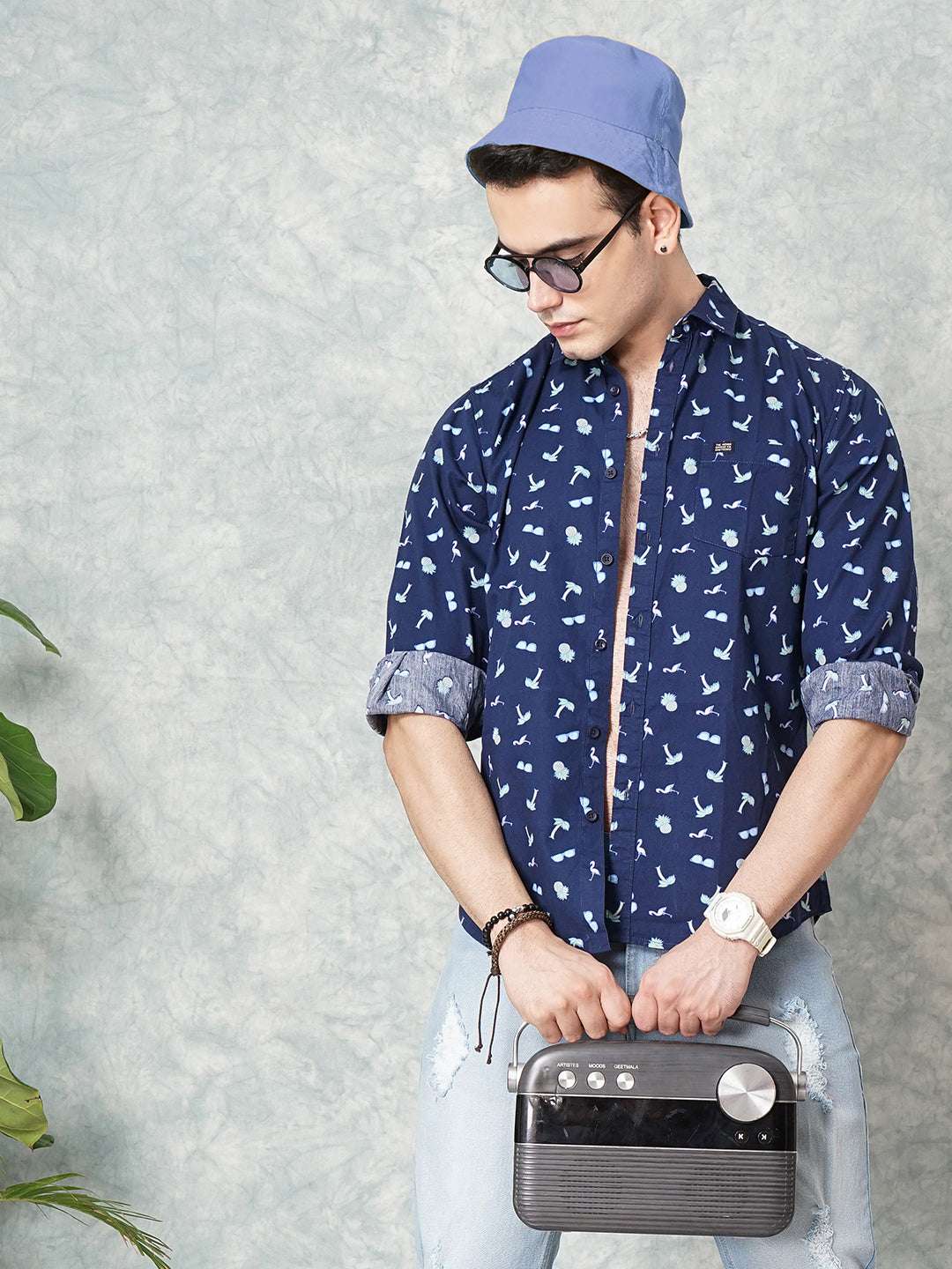 Shop Men Printed Casual Shirt Online.