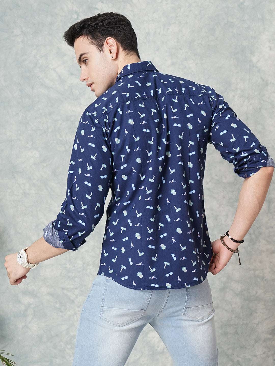 Shop Men Printed Casual Shirt Online.