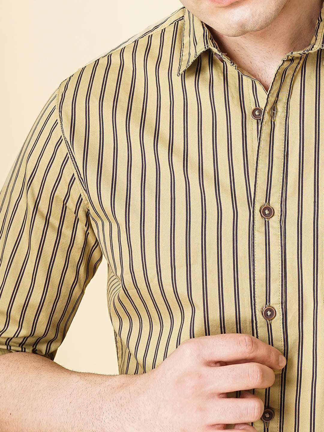 Shop Men's Striped Slim Fit Shirt Online.