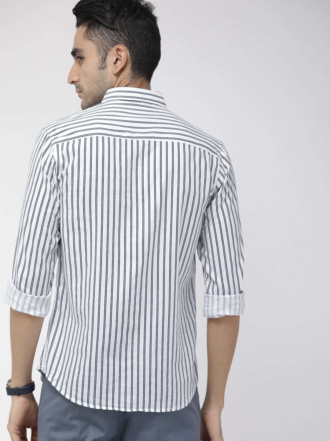 Shop Men Striped Casual Shirt Online.