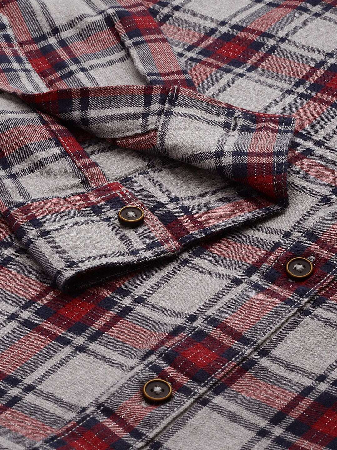 Shop Men Casual Checked Shirt Online.