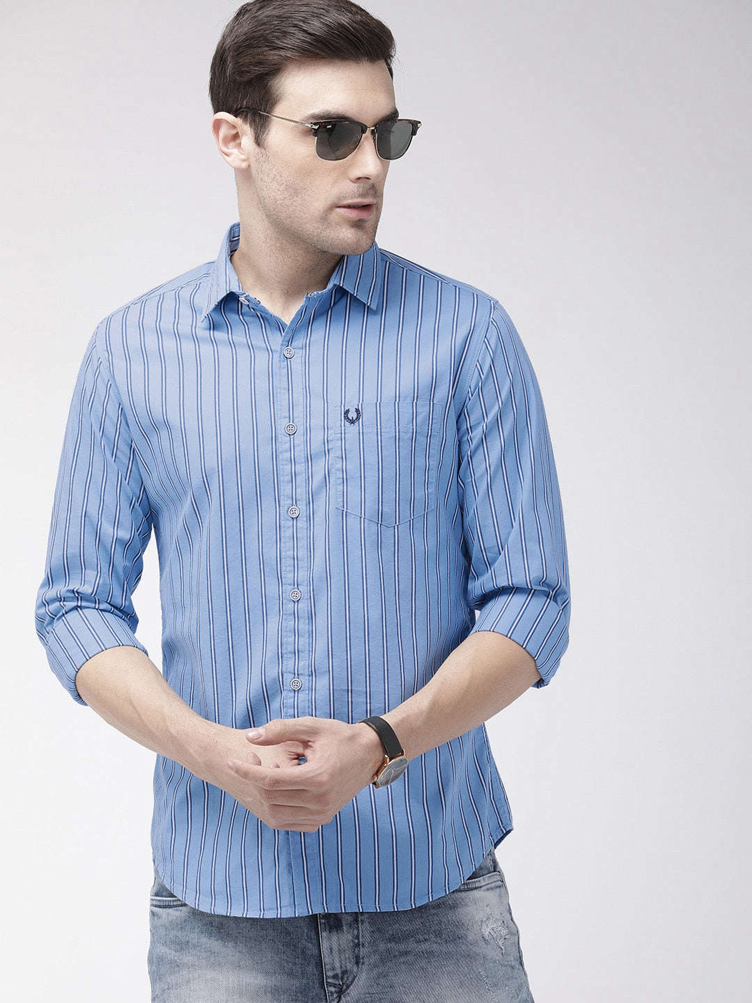 Shop Men Striped Casual Shirt Online.