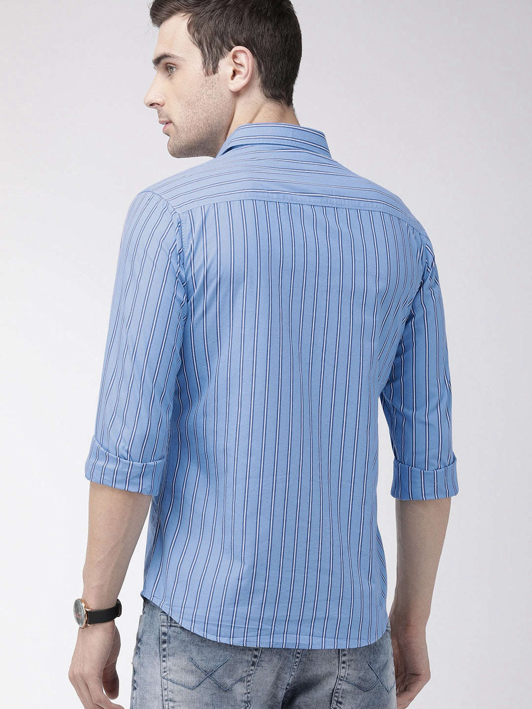 Shop Men Striped Casual Shirt Online.