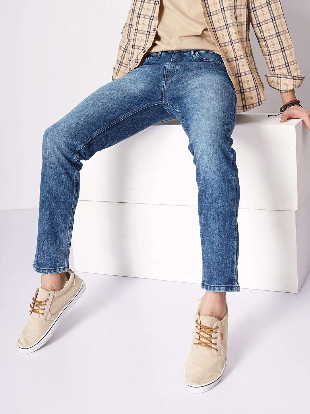 Shop Men Regular Jeans Online.