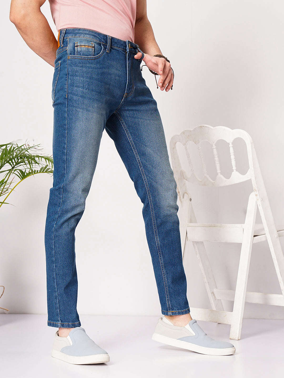 Shop Men Regular Jeans Online.