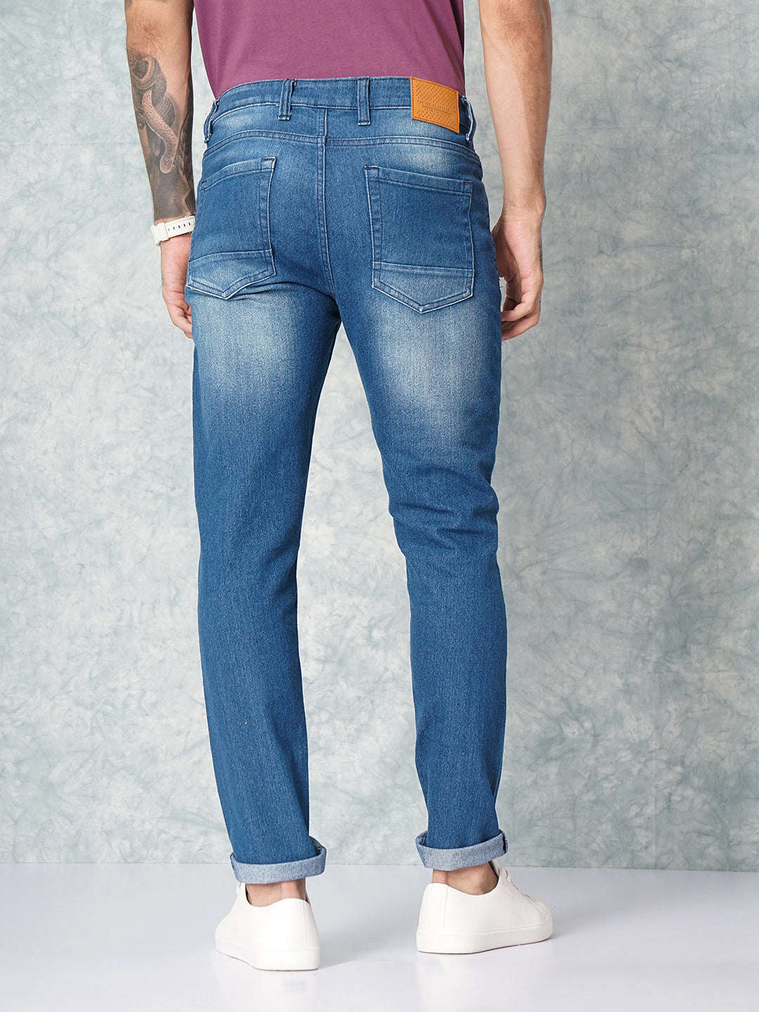 Shop Men Solid Slim Fit Jeans Online.