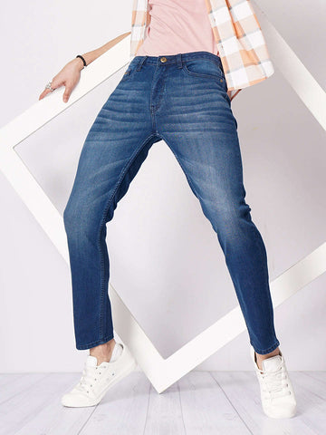 Shop Men Solid Slim Fit Jeans Online.