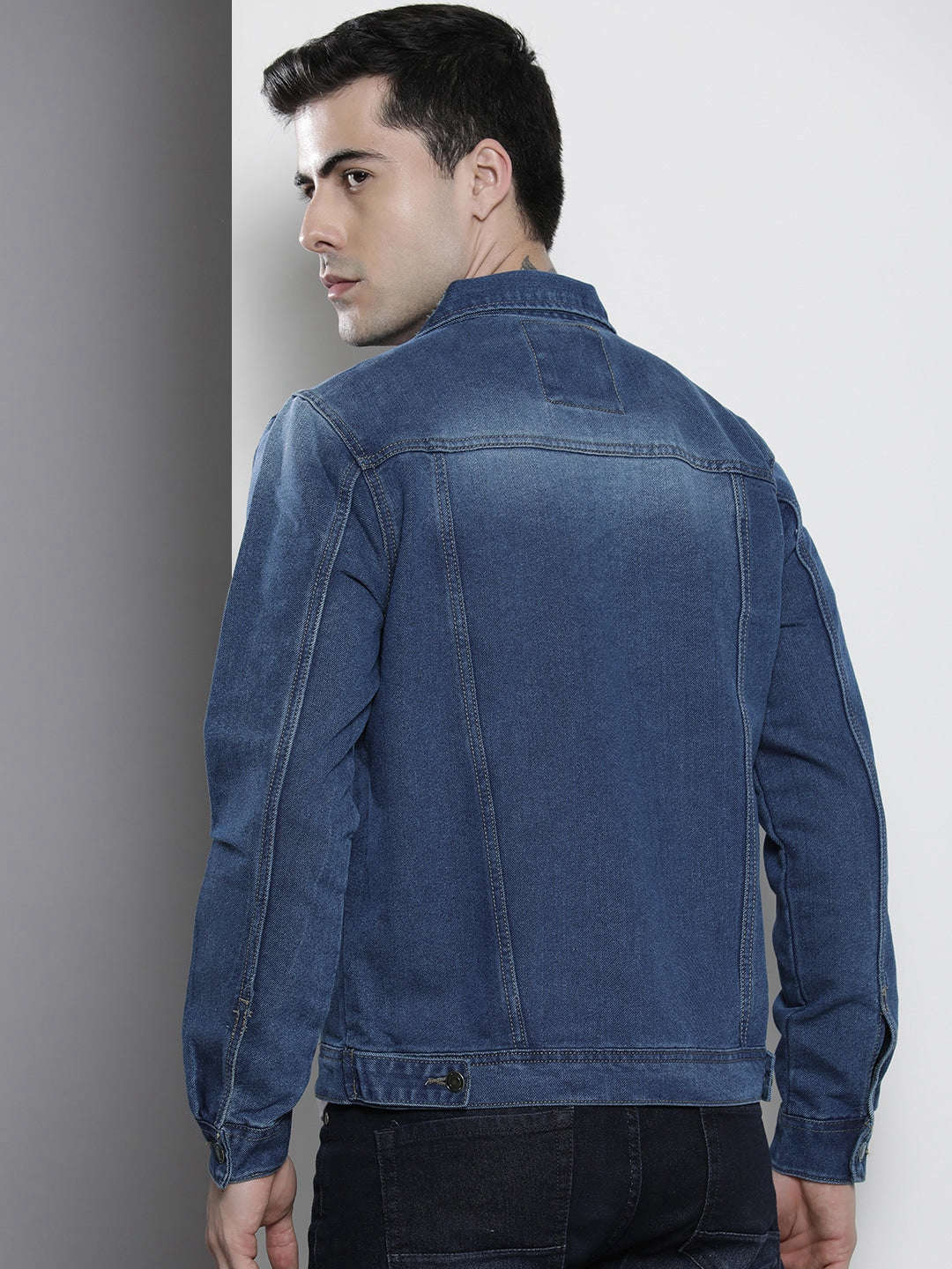 Shop Men Denim Trucker Jacket Online.