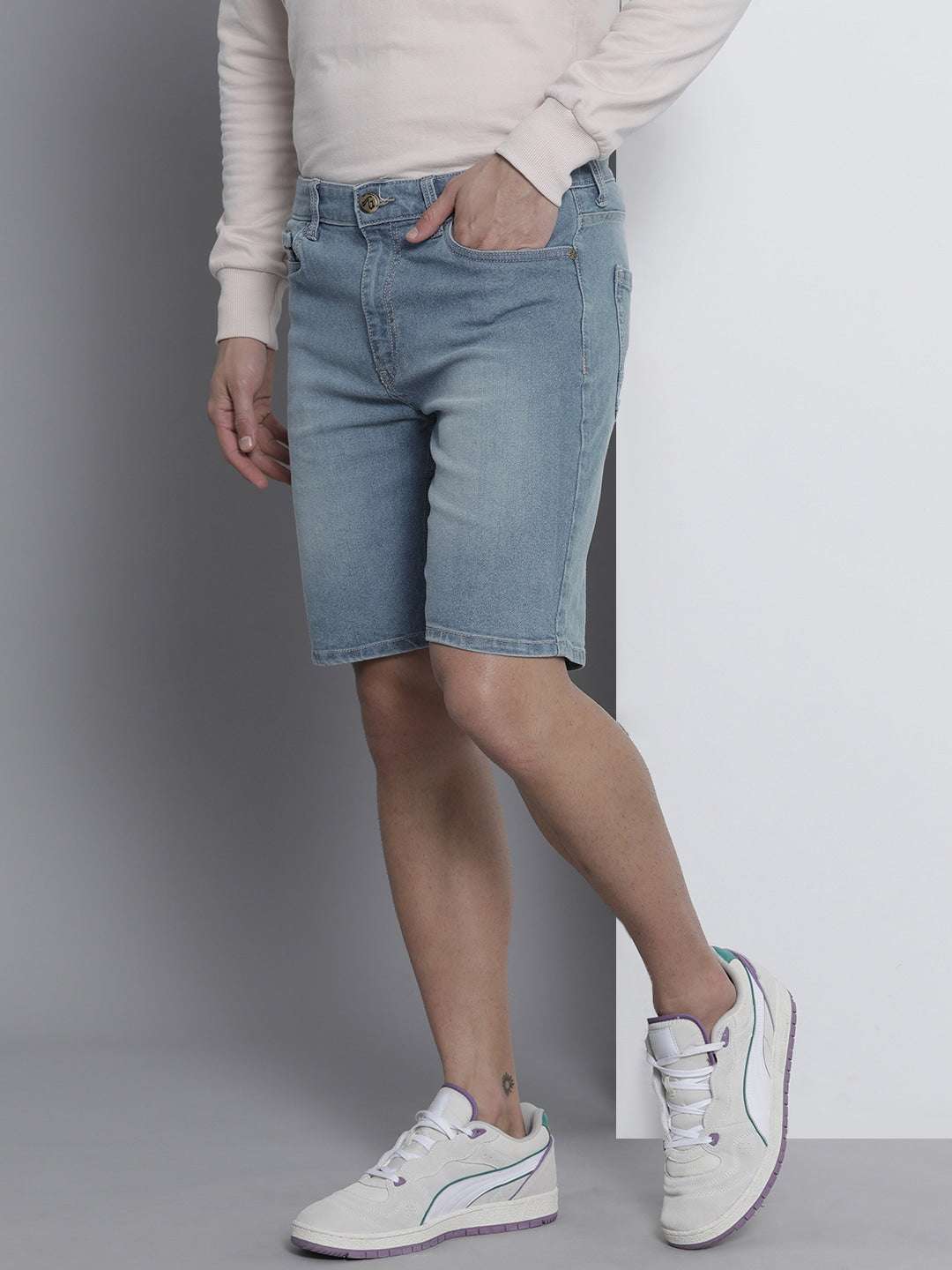 Shop Men Denim Shorts Online.