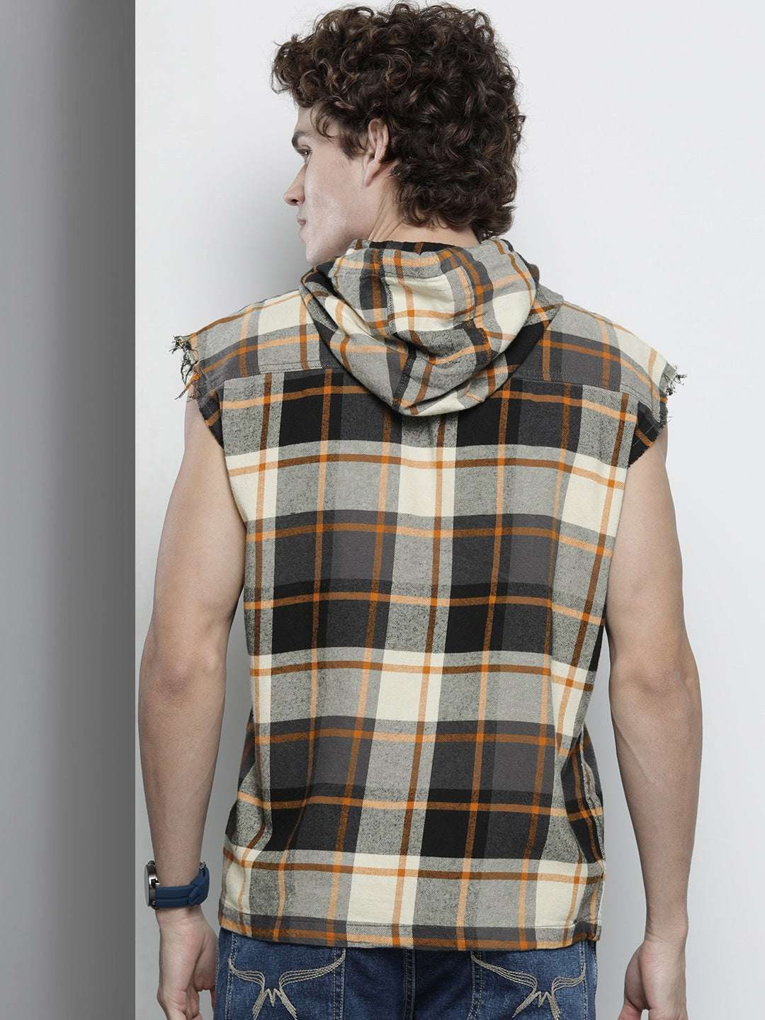 Shop Men Plaid Overshirt Online.