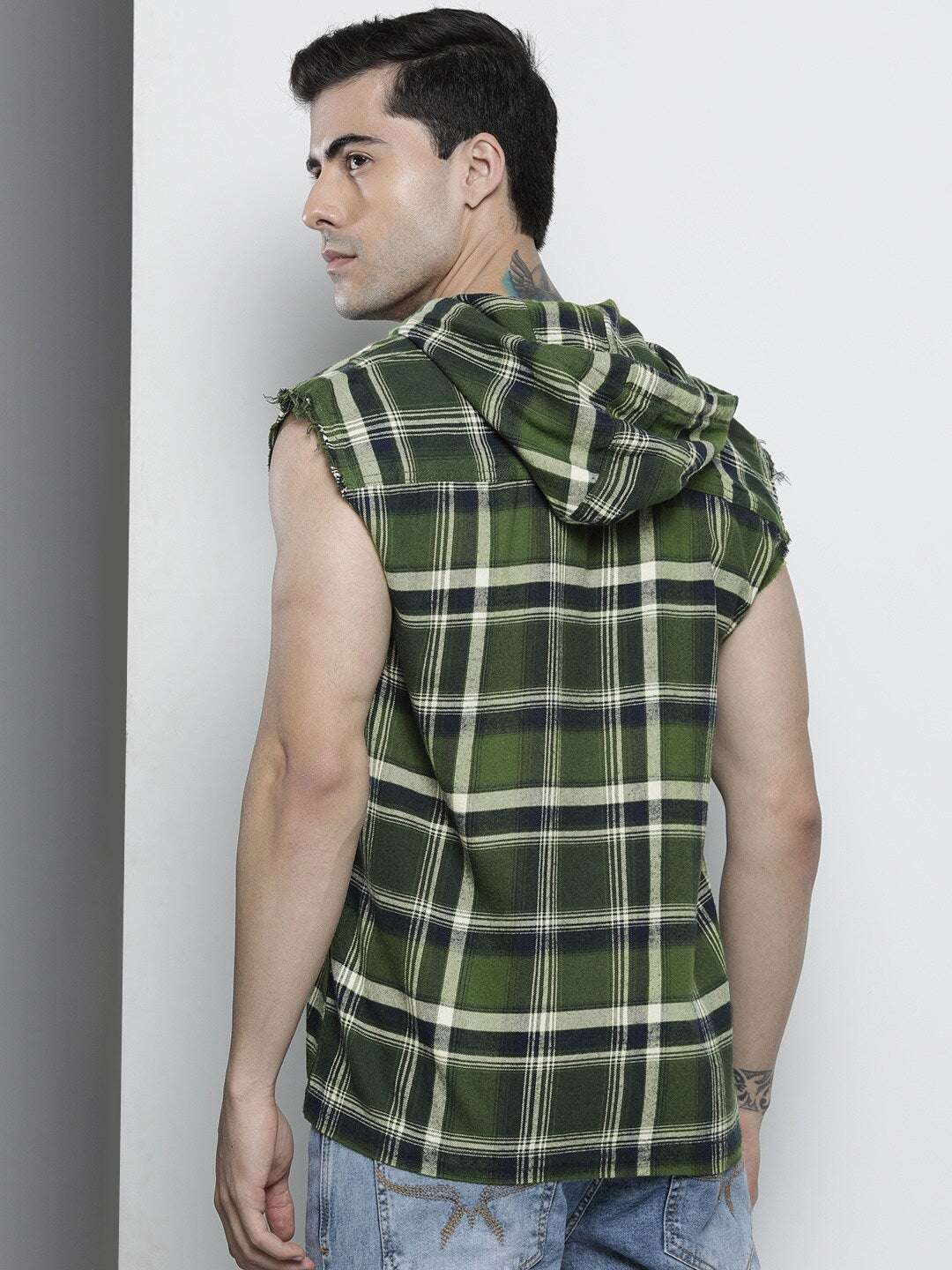 Shop Men Plaid Overshirt Online.