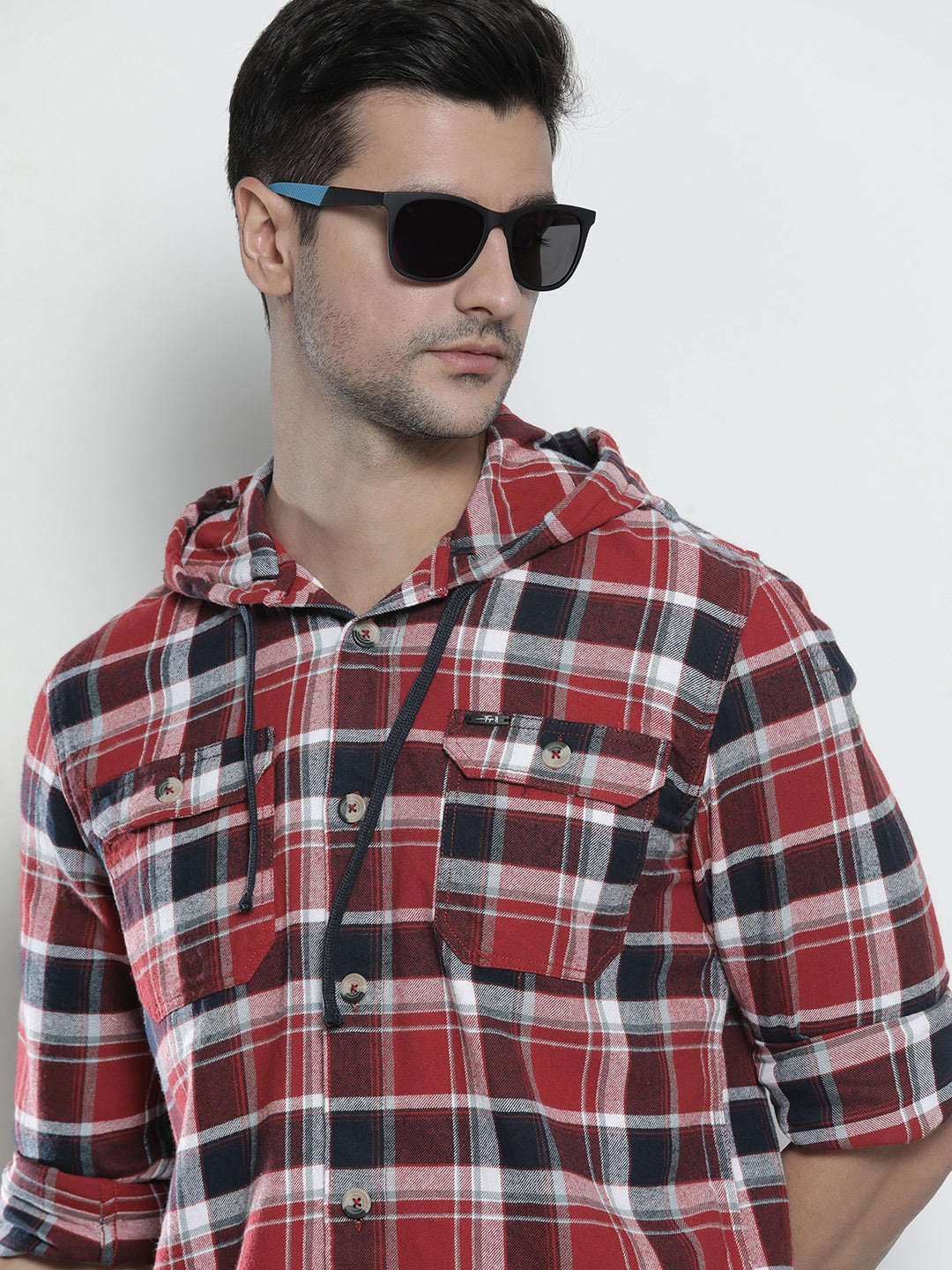 Shop Men's Checked Regular Fit Shirt Online.