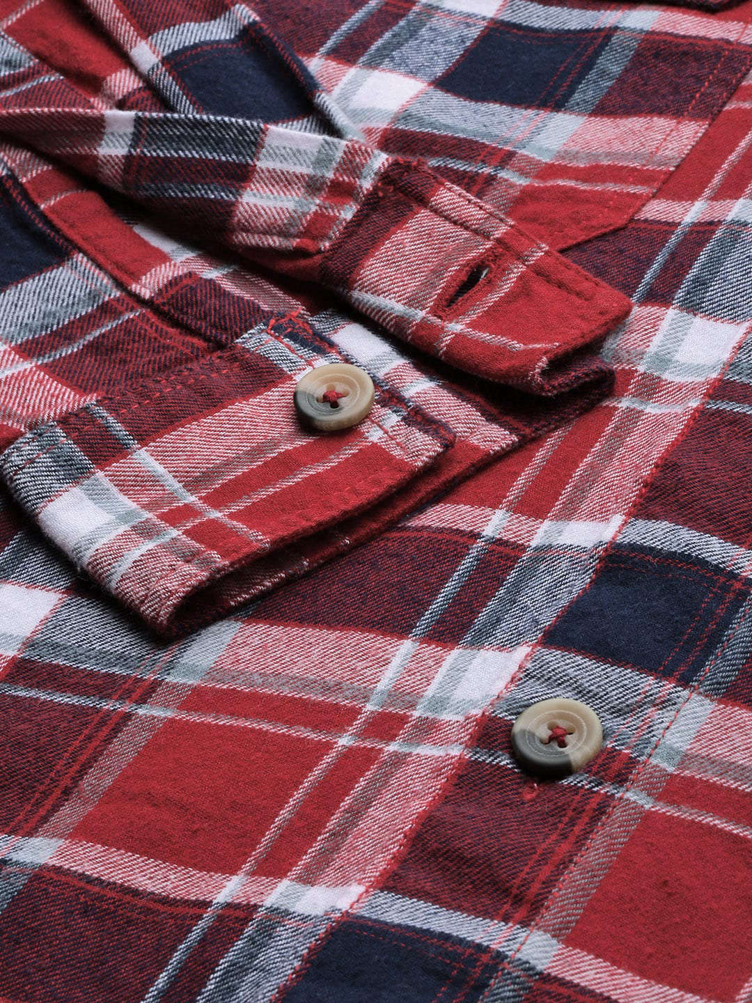 Shop Men's Checked Regular Fit Shirt Online.