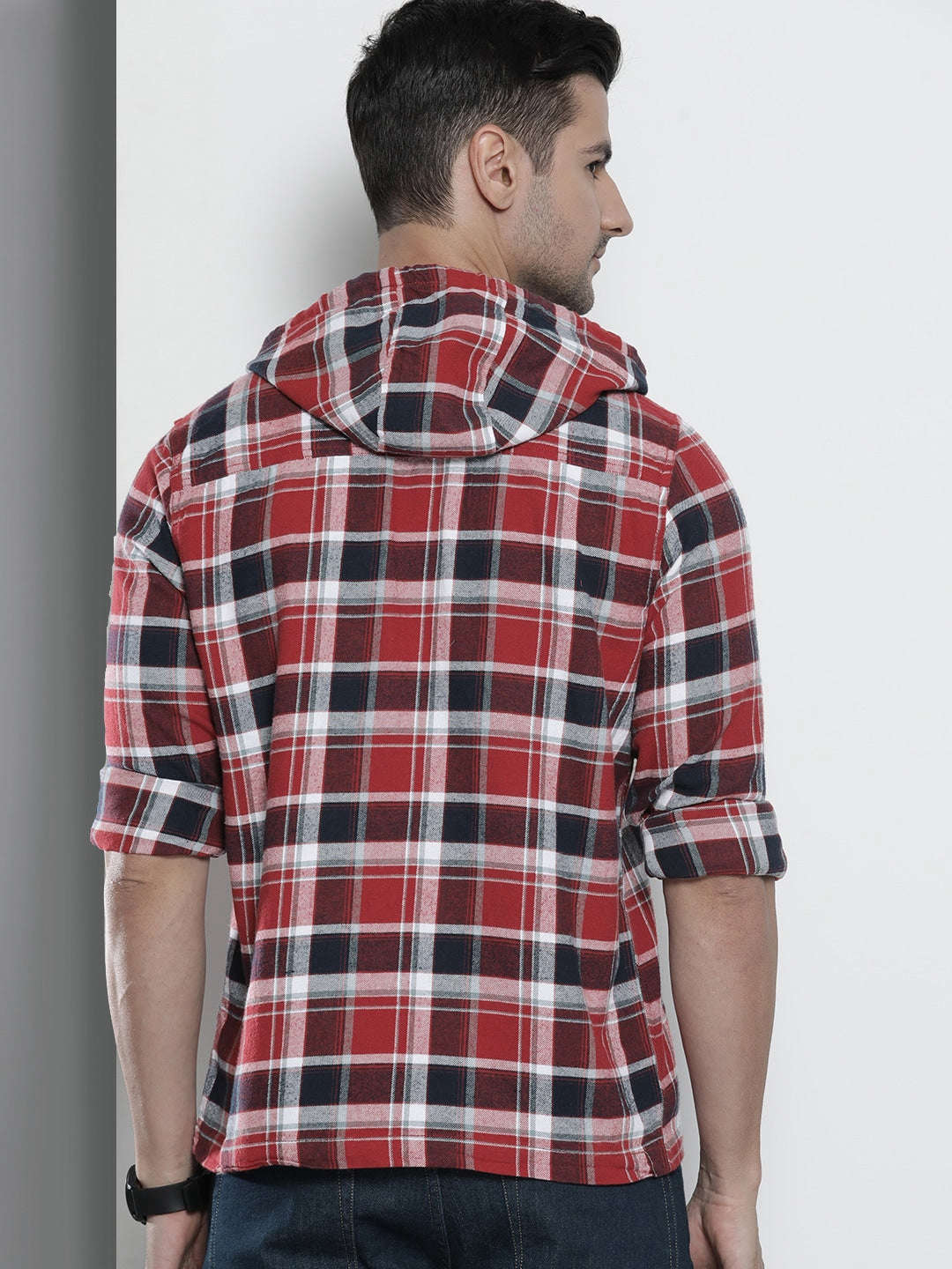 Shop Men's Checked Regular Fit Shirt Online.