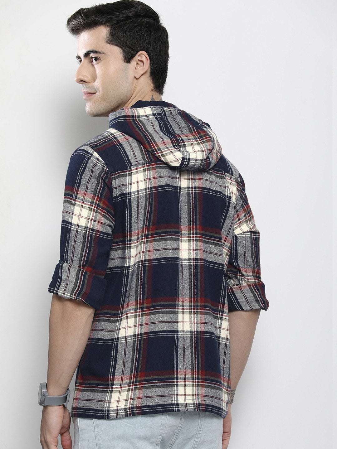 Shop Men's Checked Regular Fit Shirt Online.