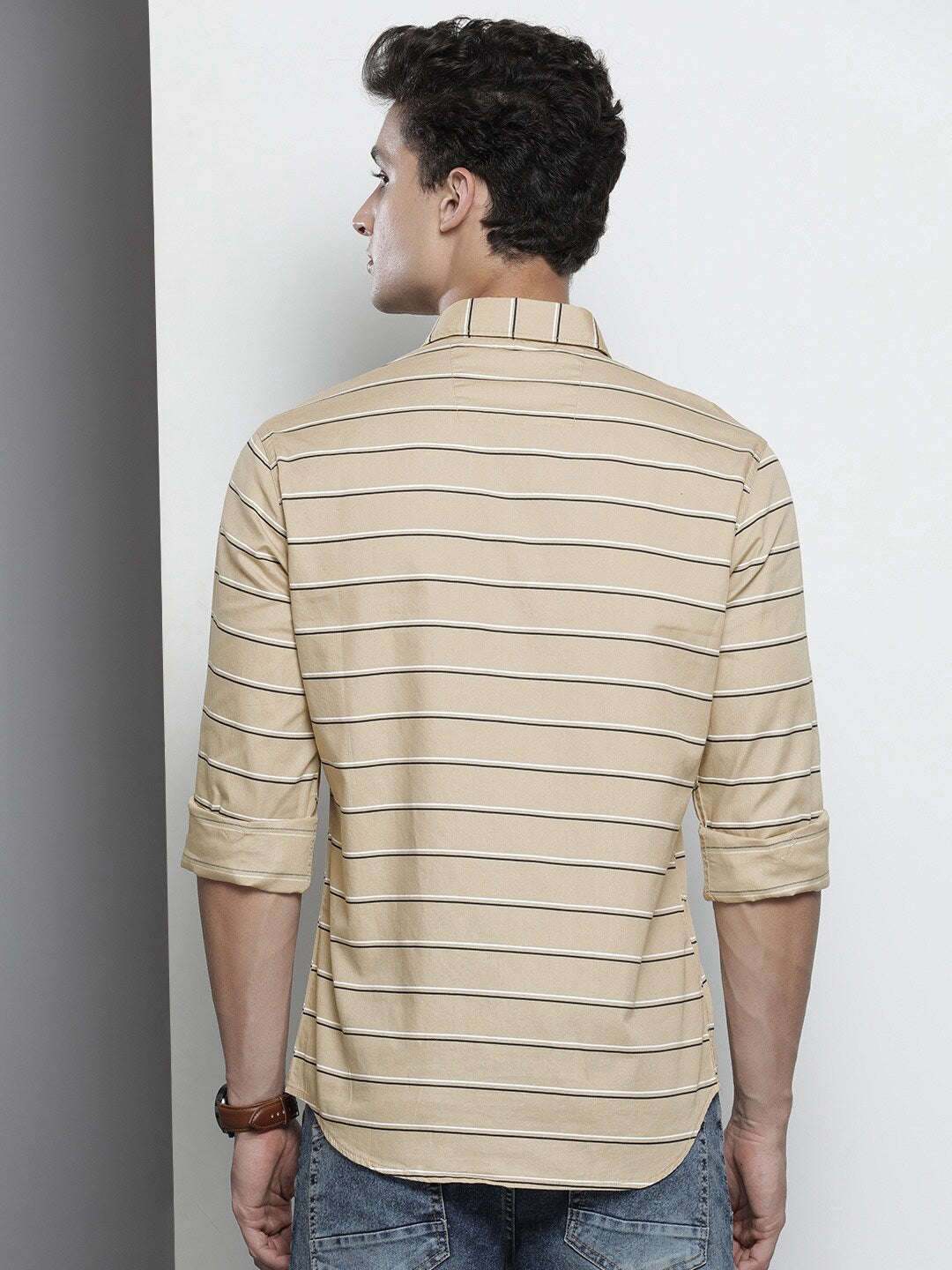 Shop Men Striped Casual Shirt Online.