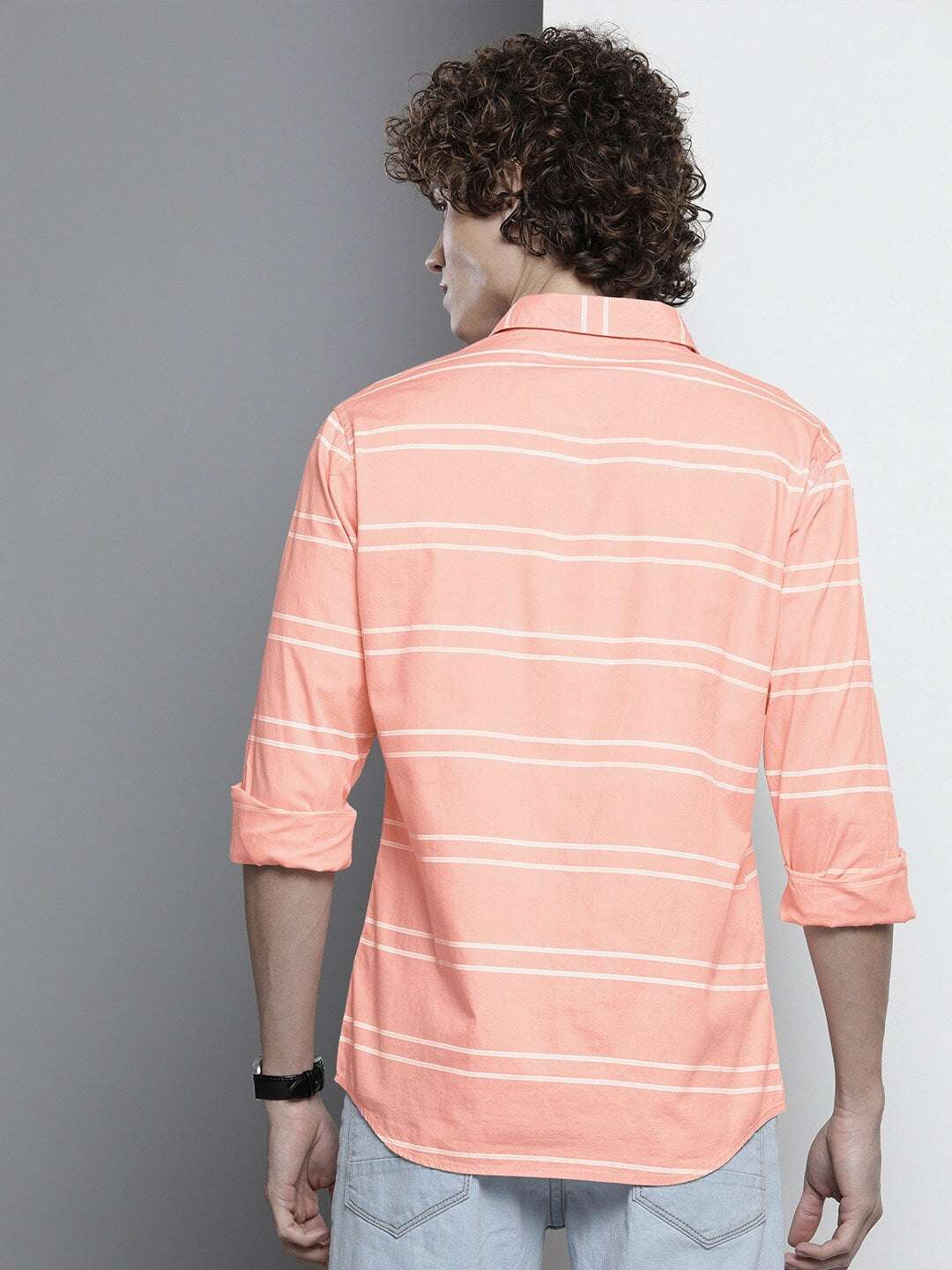 Shop Men Striped Casual Shirt Online.