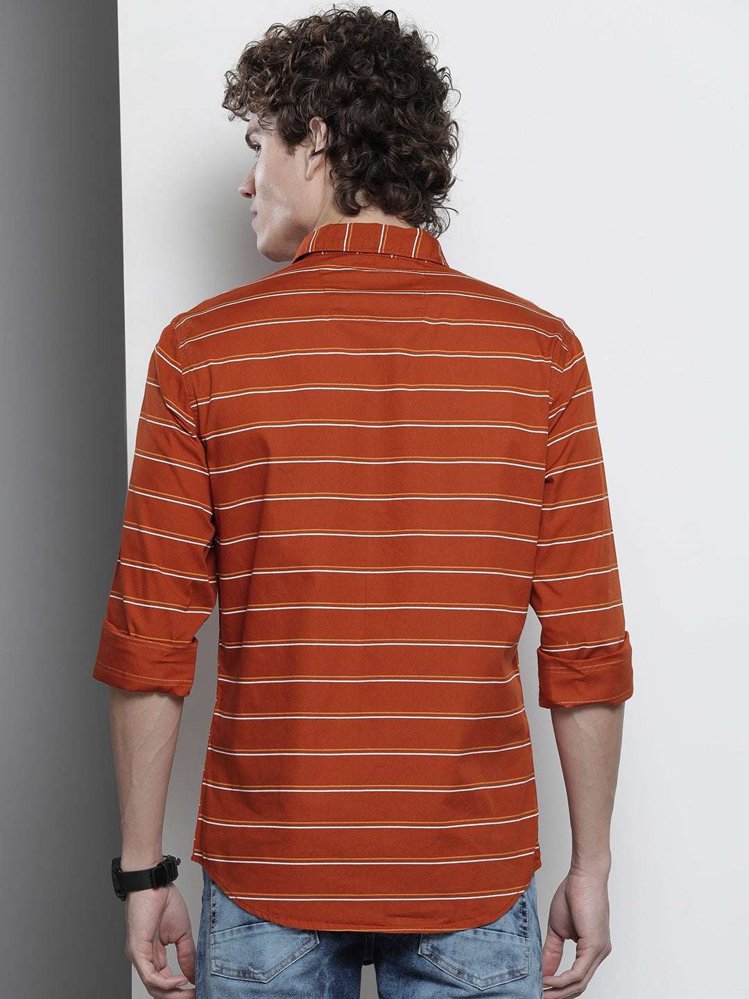 Shop Men Striped Casual Shirt Online.