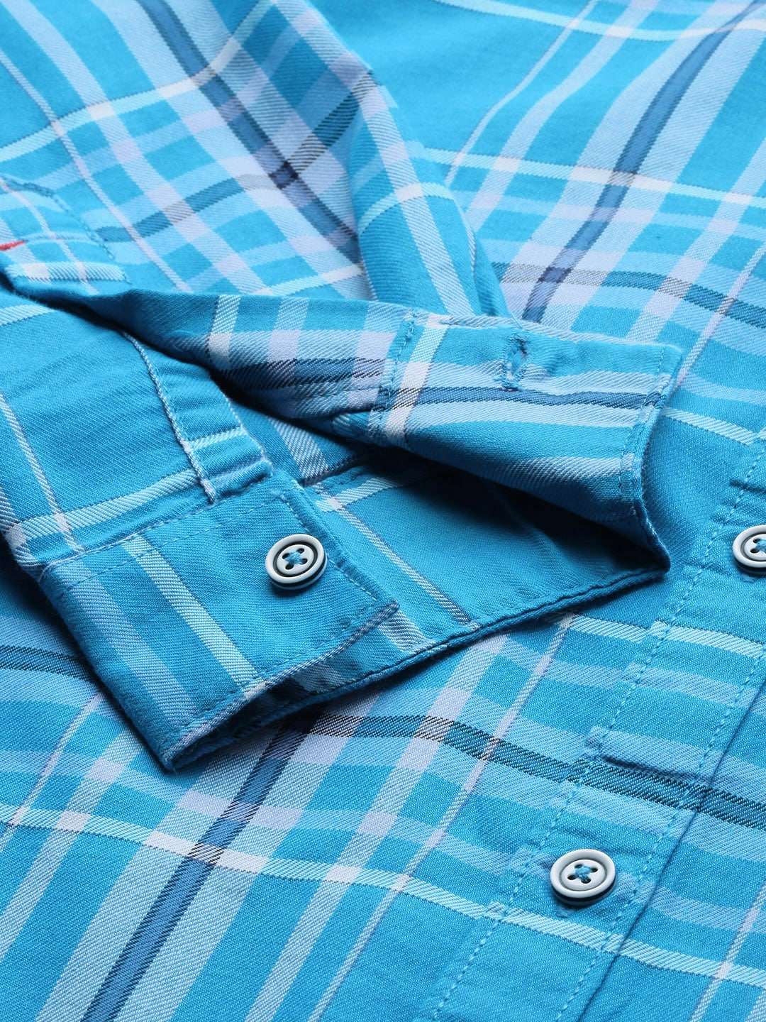 Shop Men's Checked Slim Fit Shirt Online.